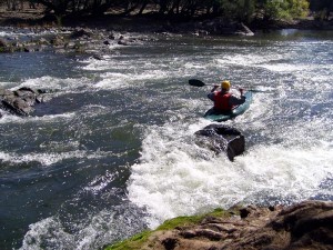 Kayaker on the Murrumbidgee River @ Childowla NSW